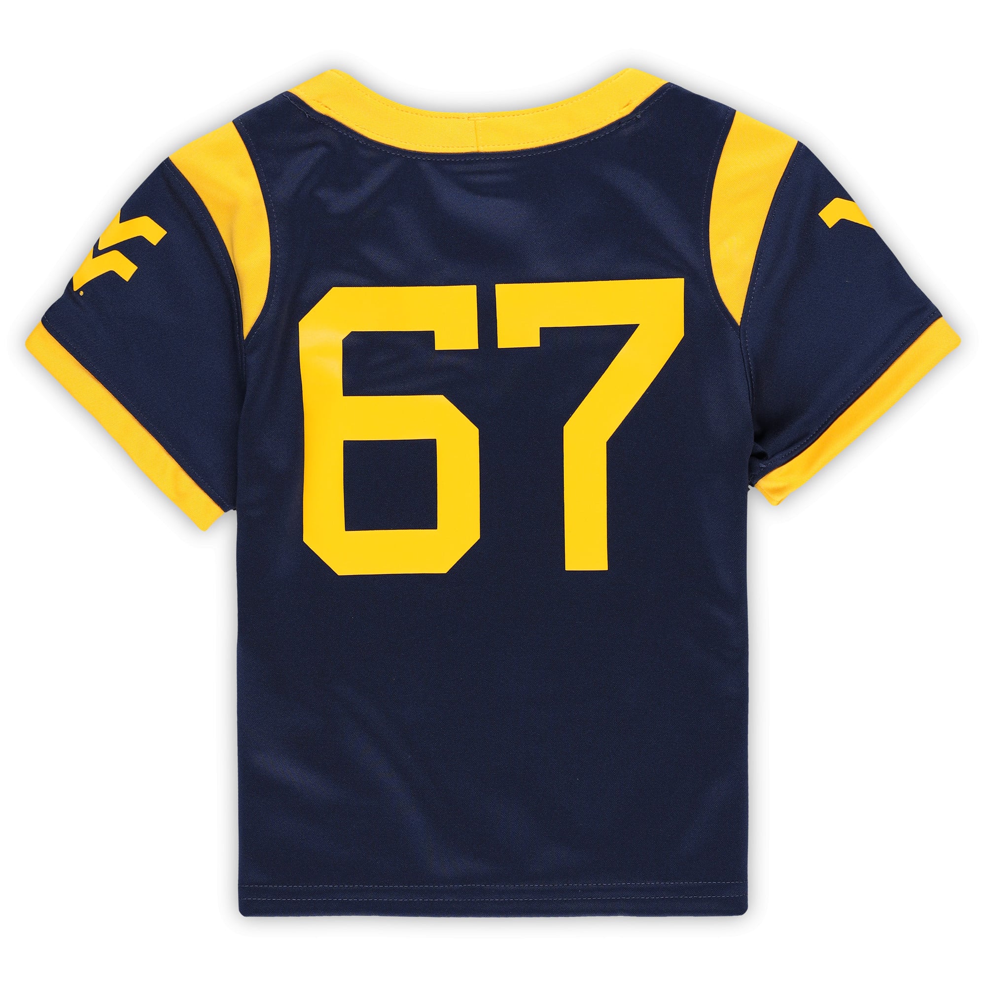 Toddler #67 Navy West Virginia Mountaineers Football Jersey