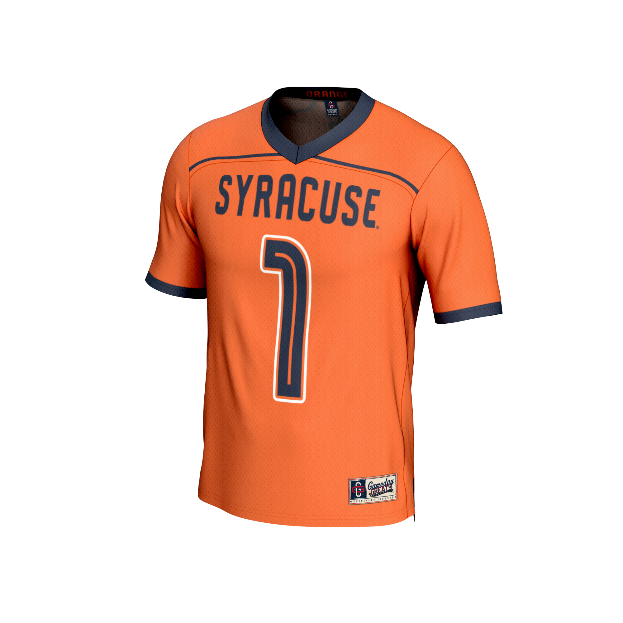 [NJP] Syracuse Orange GameDay Greats Unisex Lightweight Men's Lacrosse Fashion Jersey - Orange