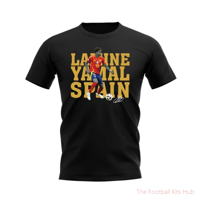 Lamine Yamal Spain Player Tee (Black)