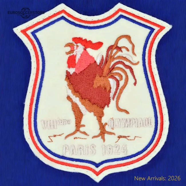 France 1924 Vintage Rugby Zipped Hoodie - Royal