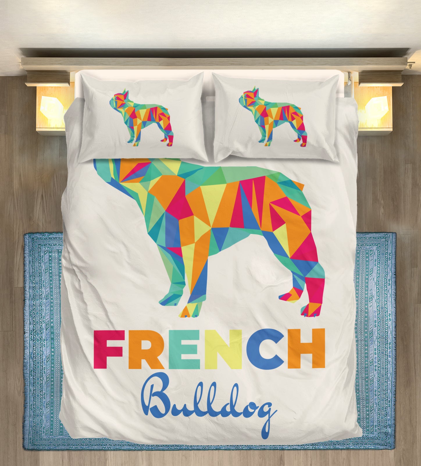 French Bulldog Fabre Bedding Set Cute Frenchie Essential