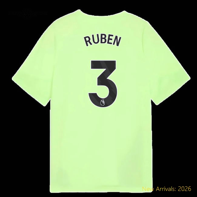 2025-2026 Man City Kids Child-friendly Ruben Jersey Performance Fabric