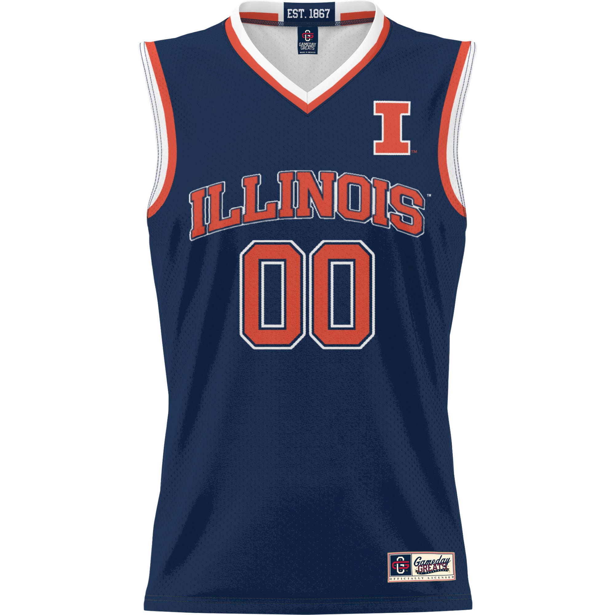 [DDG] Illinois Fighting Illini GameDay Greats Youth NIL Pick-A-Player Lightweight Women's Basketball Jersey - Navy