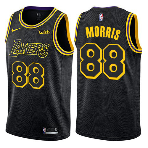 LA Lakers #88 Markieff Morris Top-Grade 2024 City NBA Jersey - Black