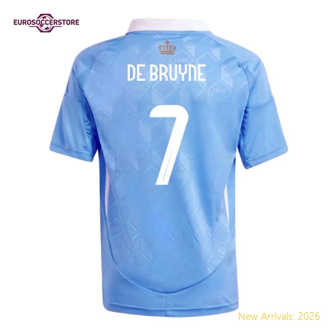 Football Team De Bruyne Kids Jersey Kids-safe Technology Stretchy