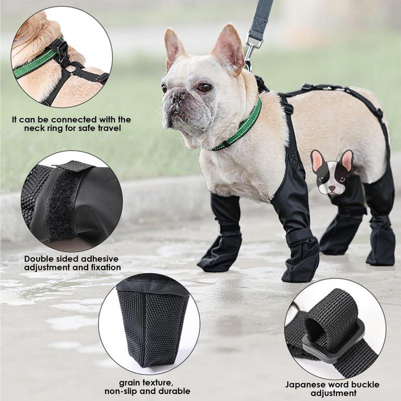 Durable Pawguard French Bulldog Footwear Soft And Stylish Paws Protec...