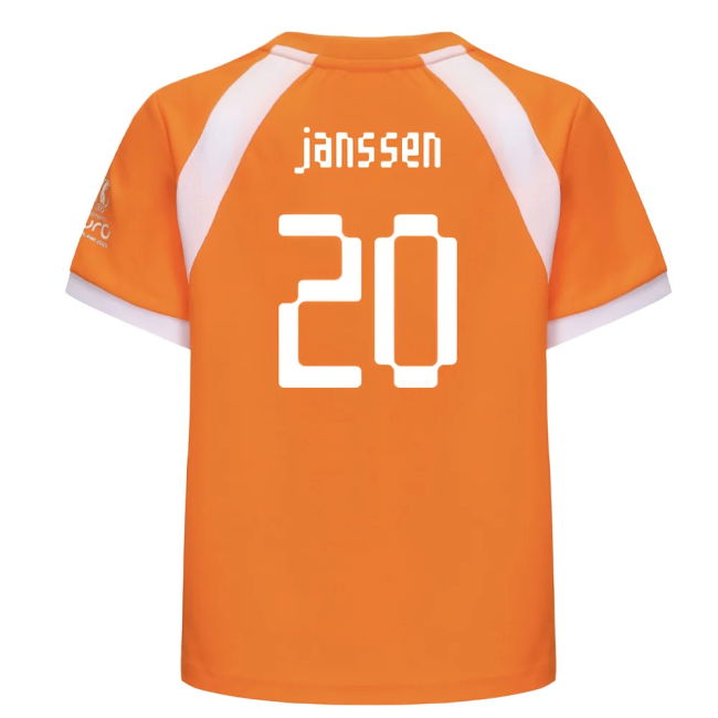 2025 Netherlands Wec Poly T-Shirt (Orange) - Kids (Janssen 20)