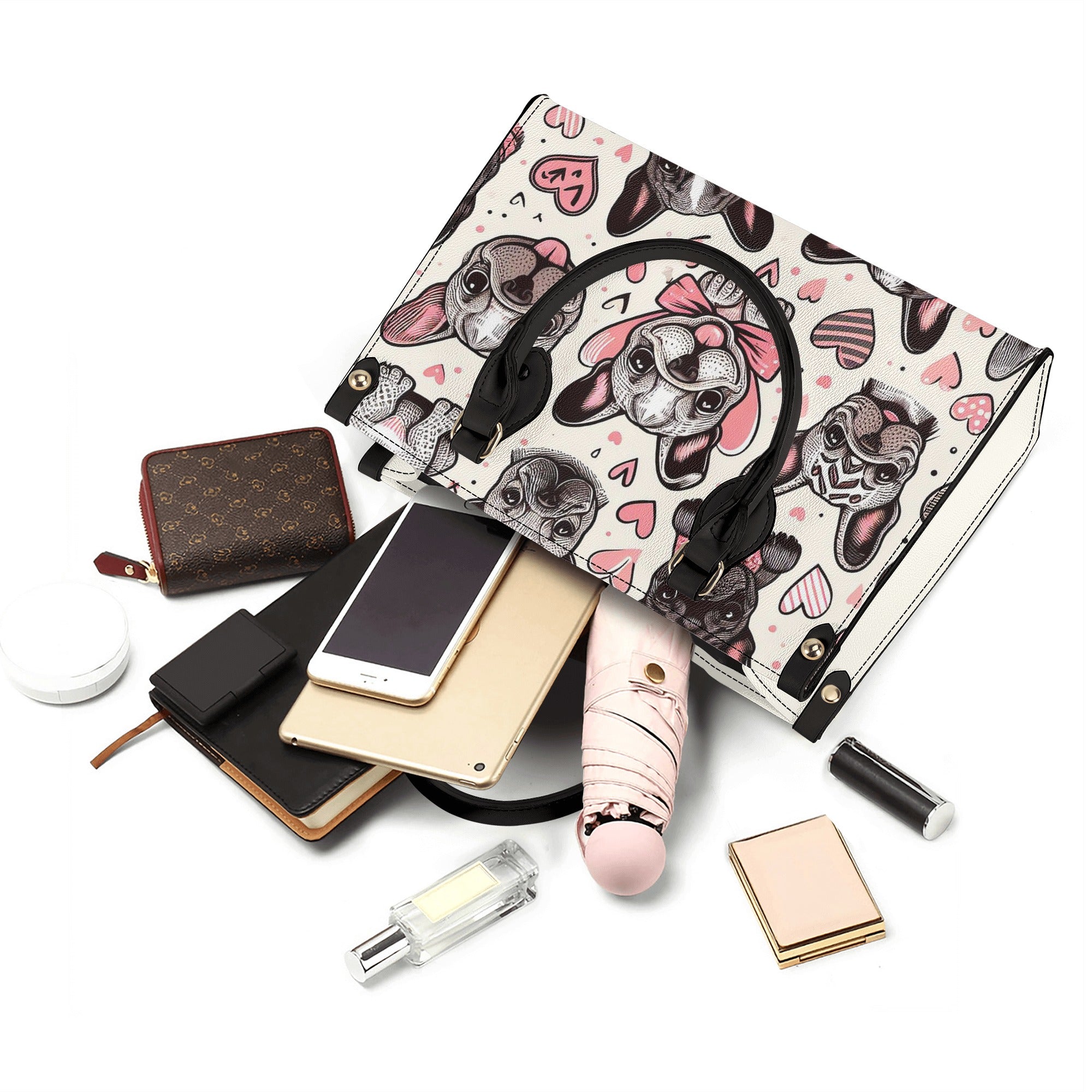 French Bulldog Lover Bailey Luxury Women Handbag Cute Frenchie Fan Gear