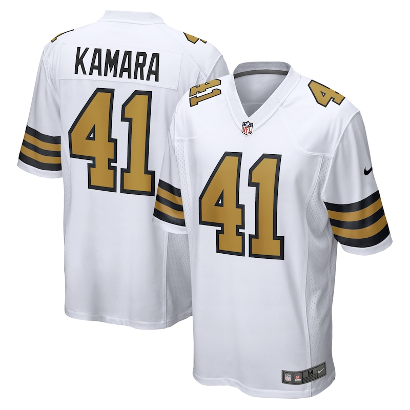 None Alvin Kamara NO Saints Championship Premium Material Jersey