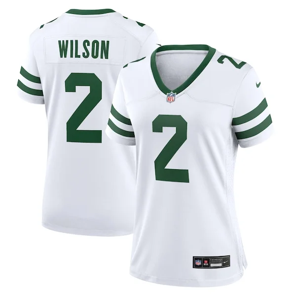 None Zach Wilson  Jersey - White | NFL Player Jersey | NFL Football