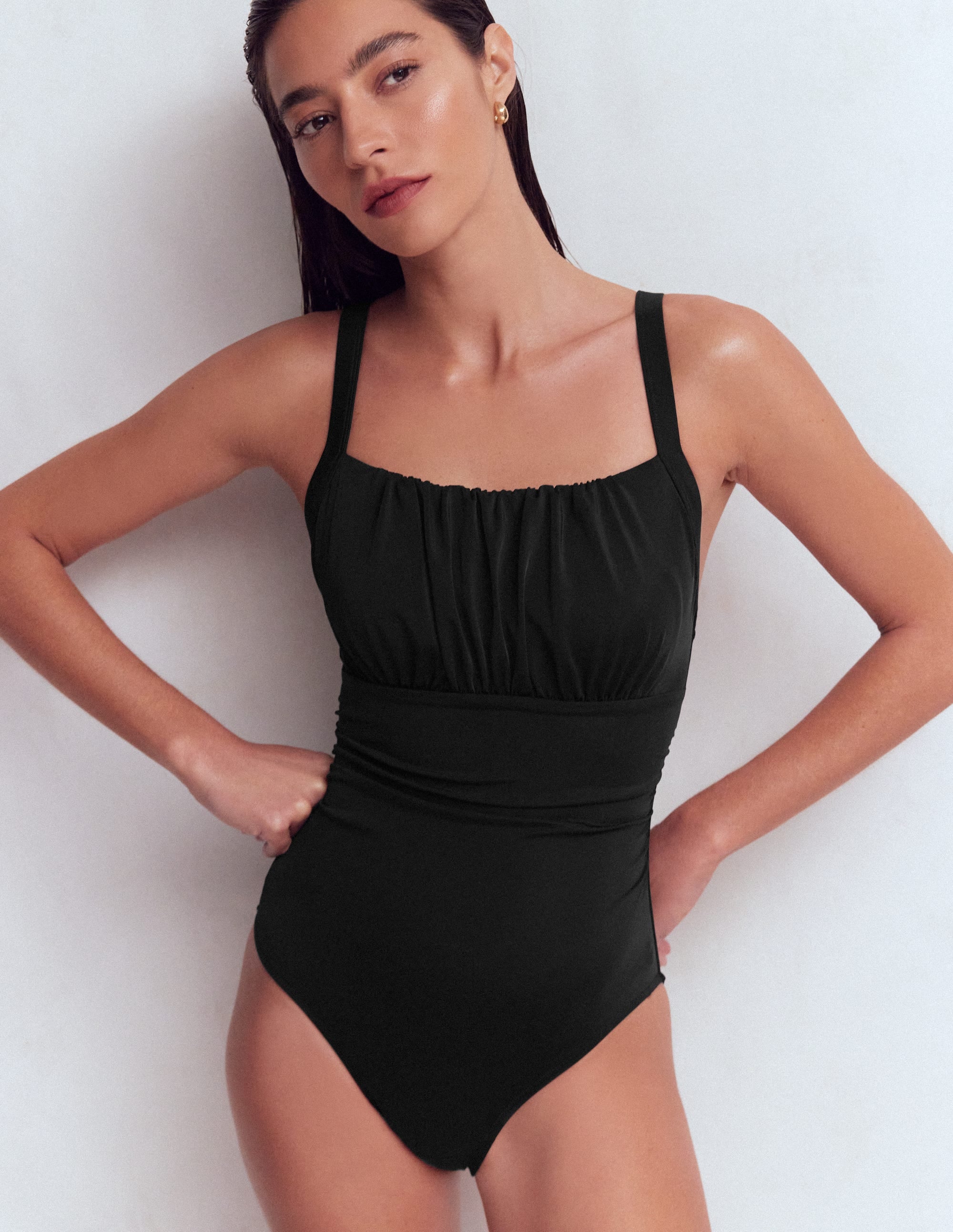 Skiathos Ruched Panel Swimsuit
