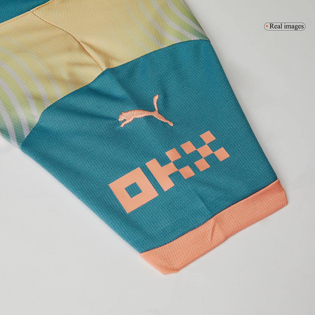 Kid's Manchester City Fourth Away Soccer Jersey Kit(Jersey+Shorts) 202