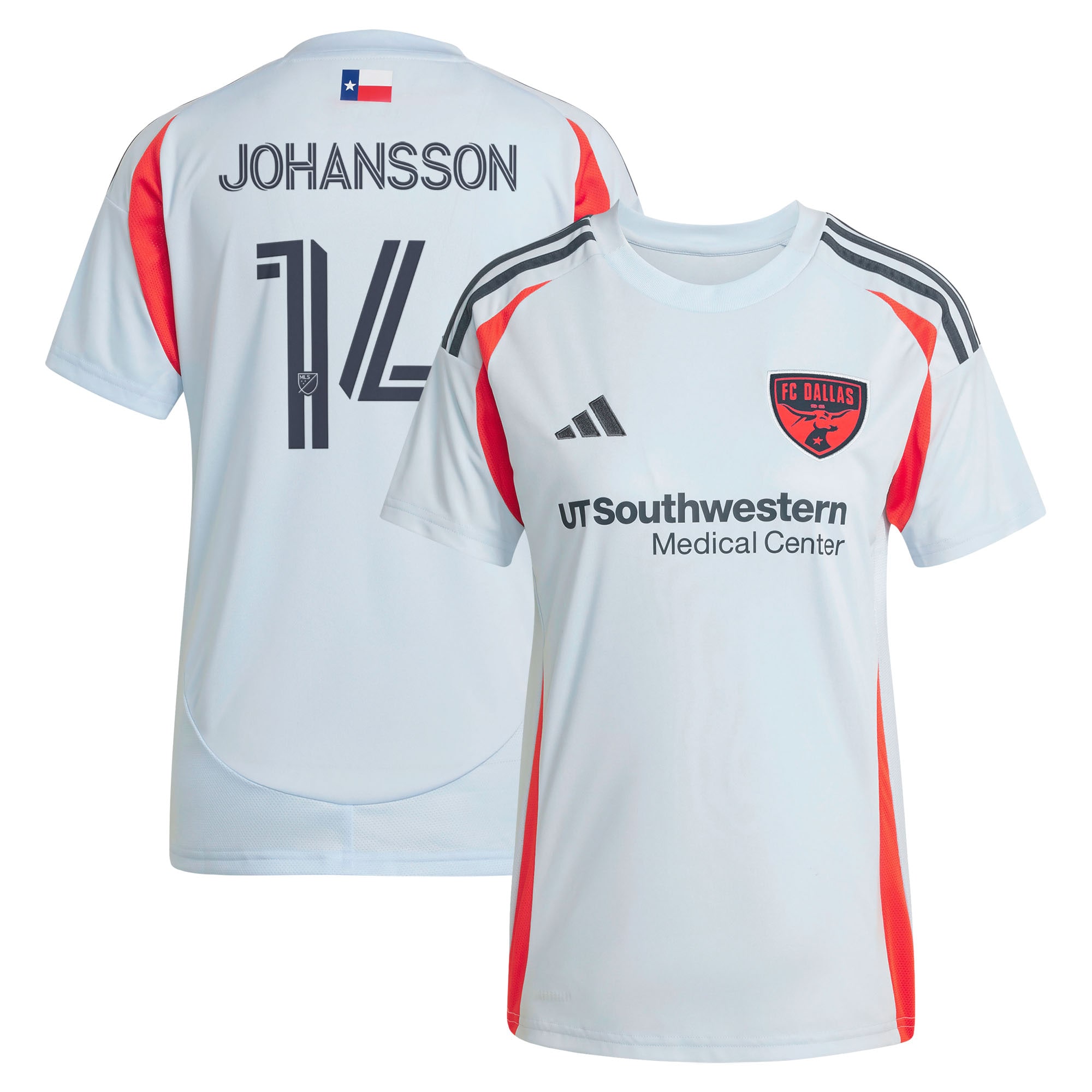 [SJH] Herman Johansson FC Dallas Women's 2025 The Inferno Kit Replica Jersey - Light Blue
