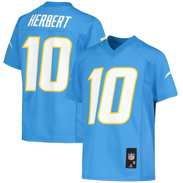 None Justin Herbert Replica Jersey - Blue | NFL Player Jersey