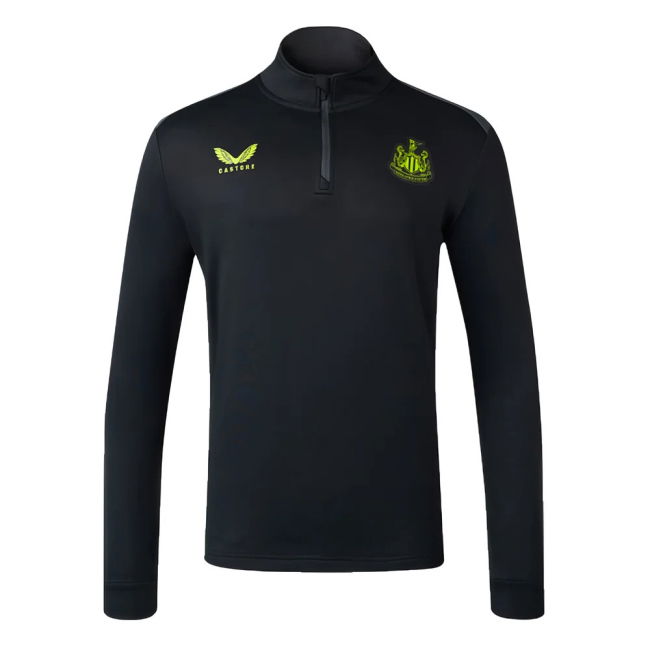 Newcastle Coaches Half Zip Midlayer official style Shirt 2023-2024 ...