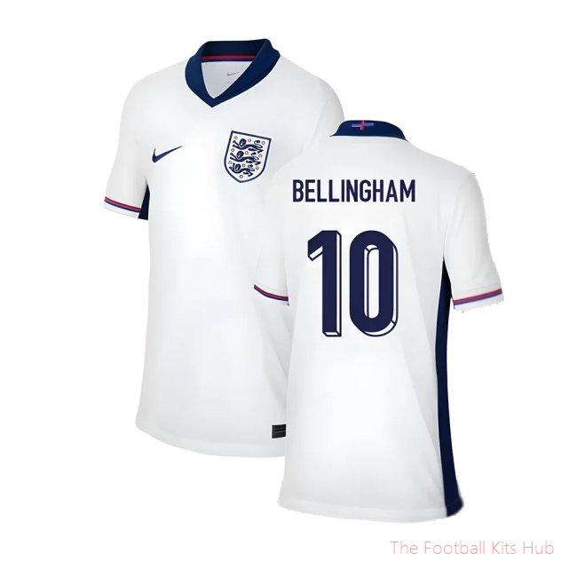 2024-2025 England Home Shirt (Kids) (Bellingham 10)