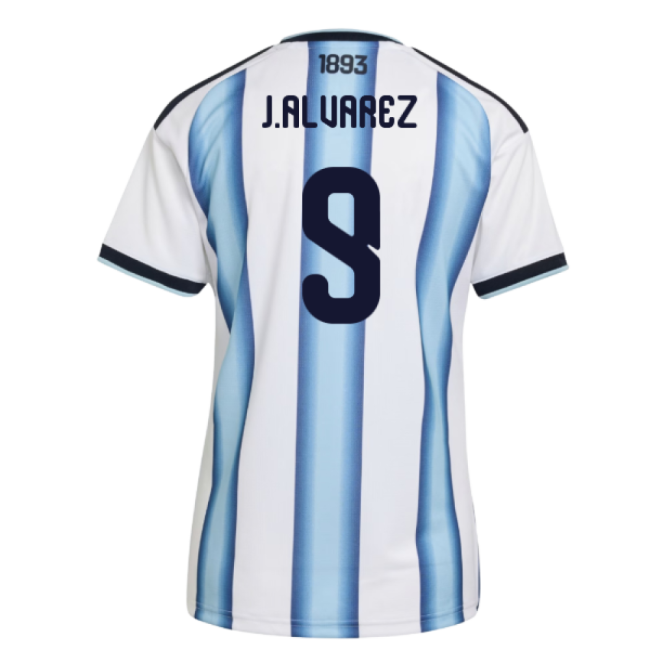 World 2026-2027 Argentina Home Shirt (Womens) (J.Alvarez 9)