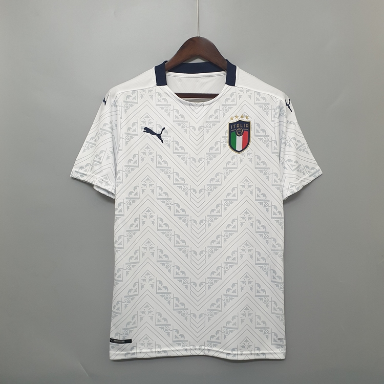 Authentic Euro 2020 Italy Away White Soccer Jersey Football Shirt