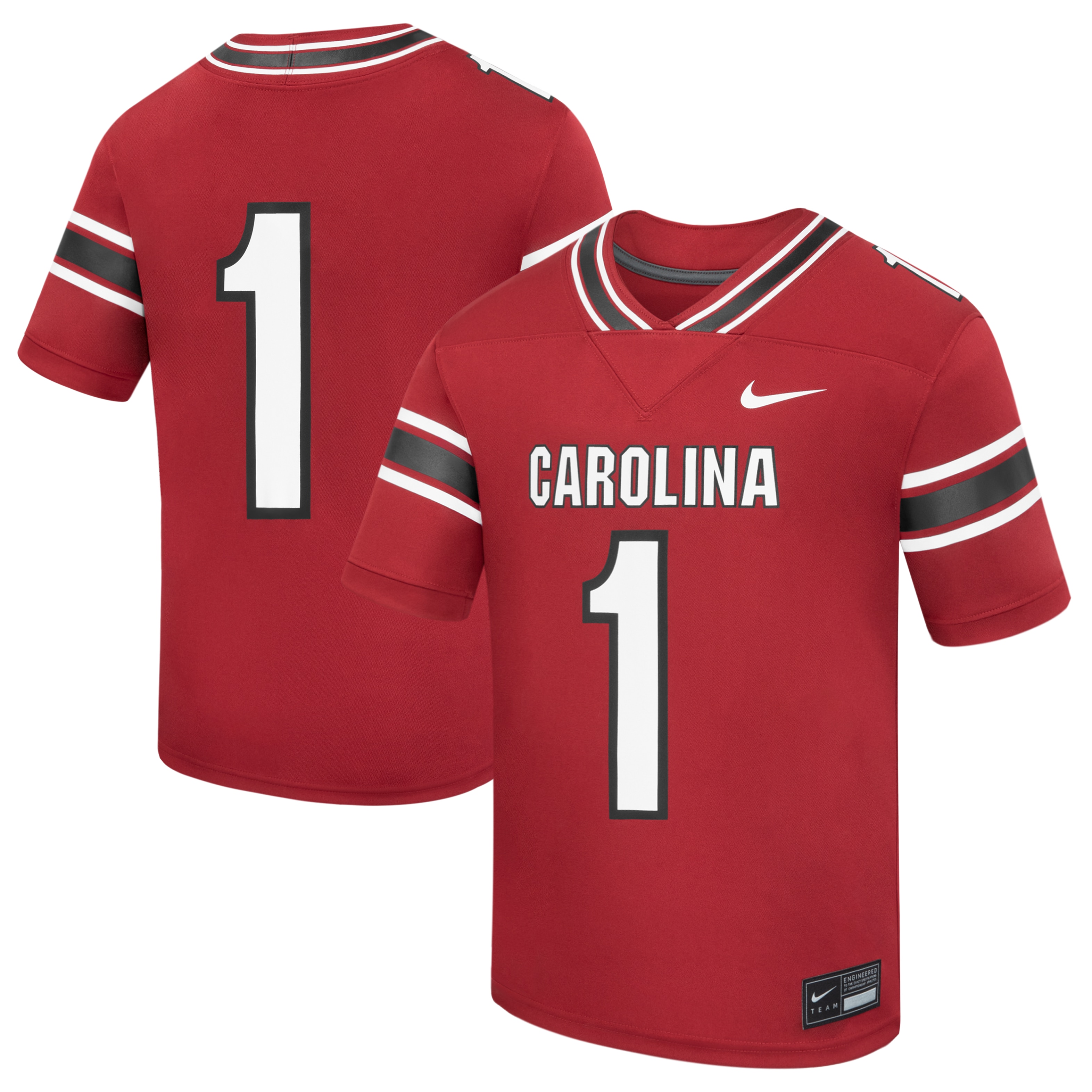 #1 South Carolina Gamecocks Preschool Home Replica Football Jersey - Garnet