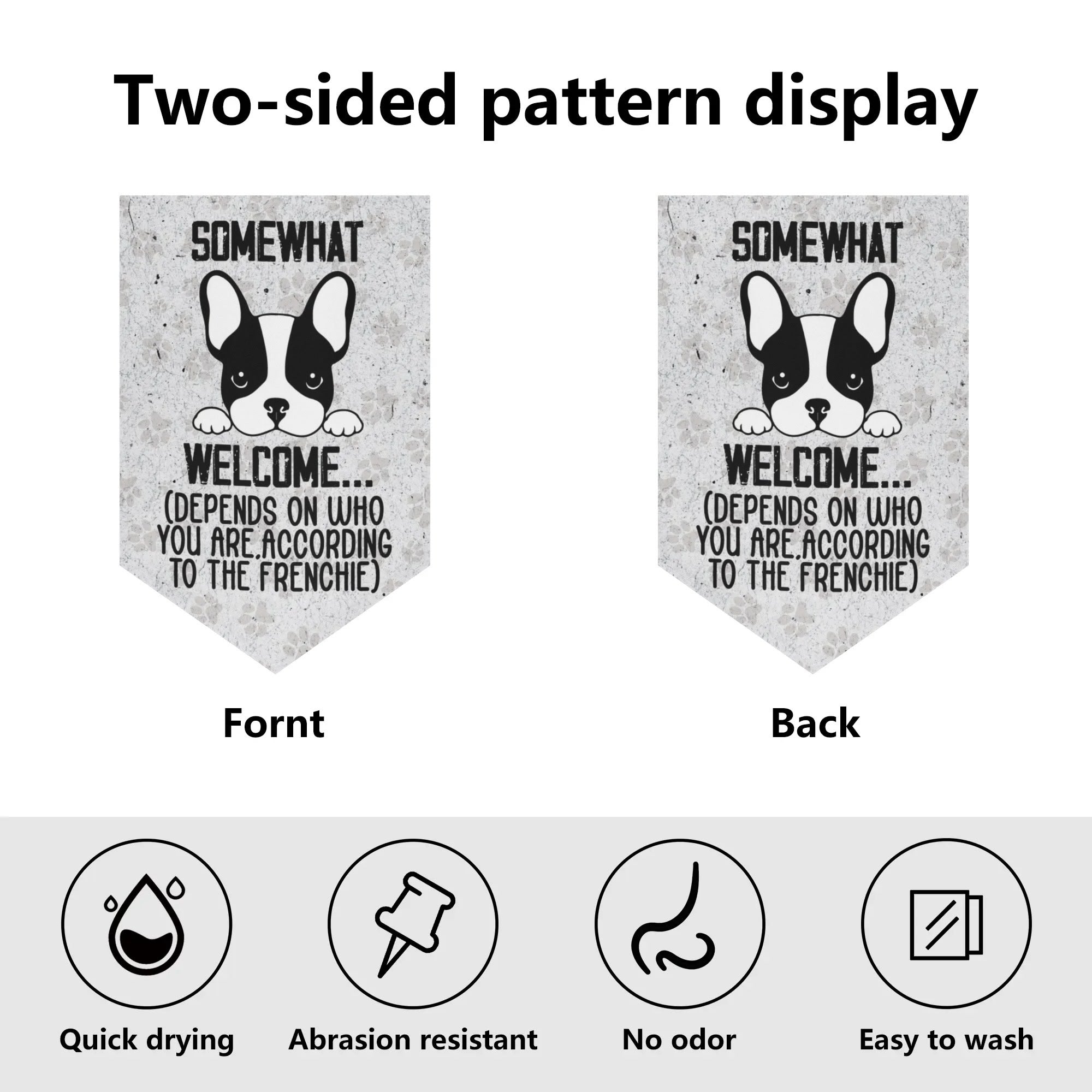 Breed-specific Brie - Non-slip Garden Flag Banner Outdoor Use