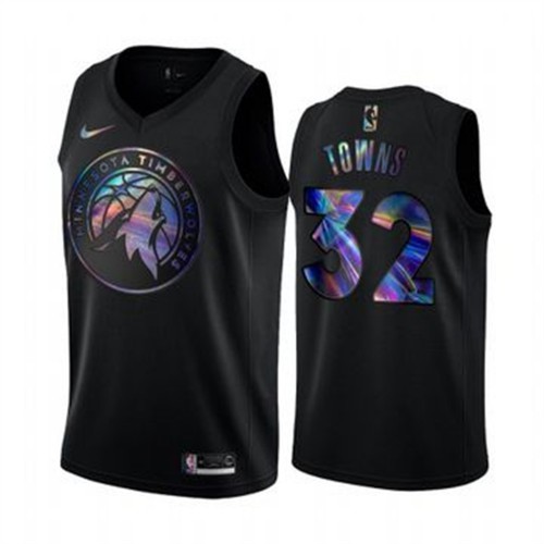 76ers Black Minnesota Timberwolves #32 Nike Jersey - Economical
