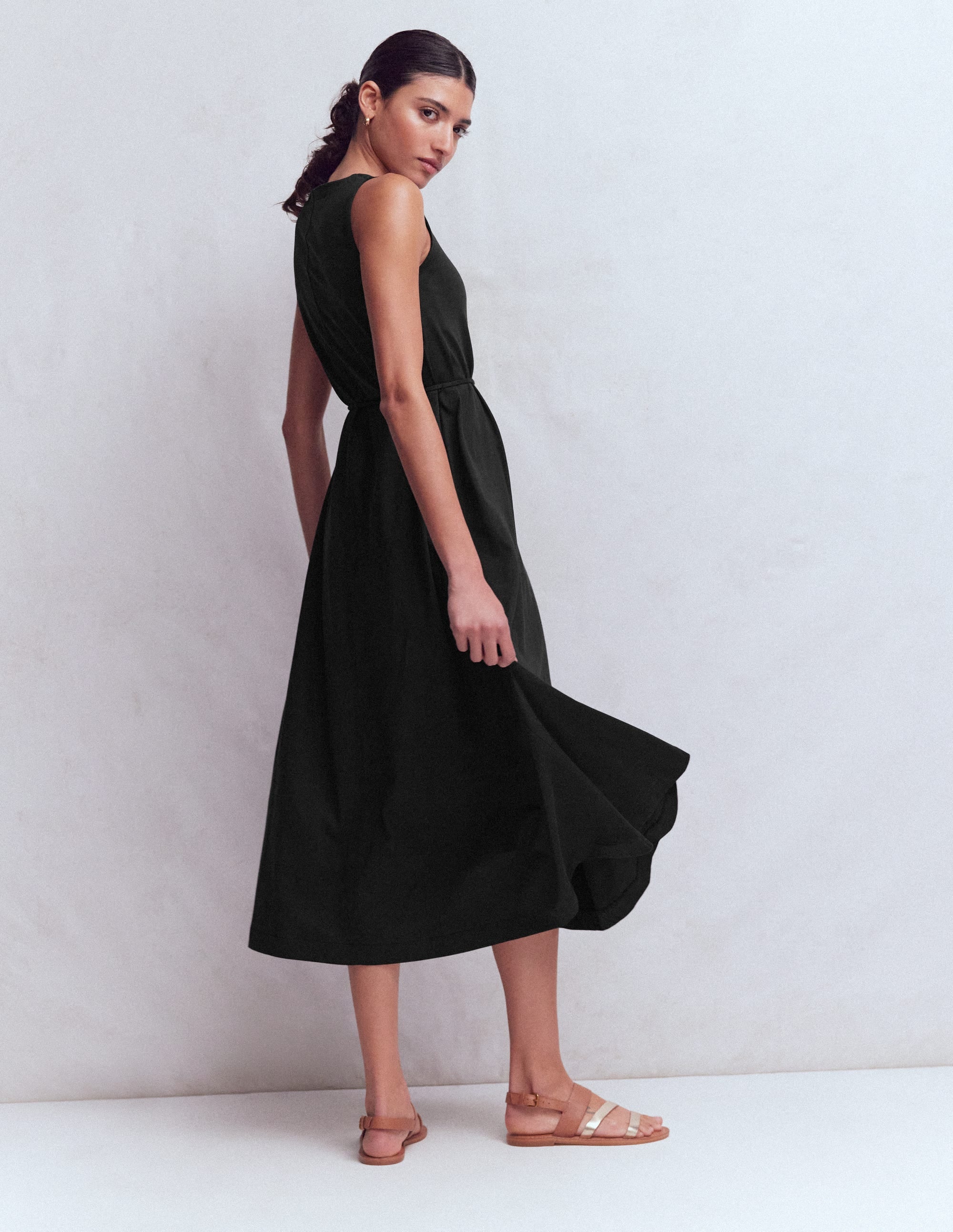 Mia V-neck Jersey Midi Dress