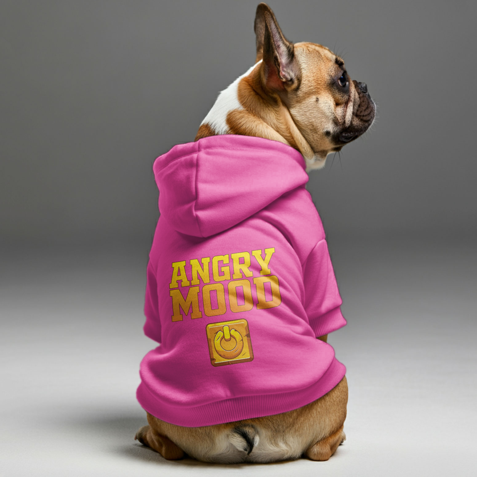 French Bulldog Angry Mood Personalized French Bulldog Hoodies With