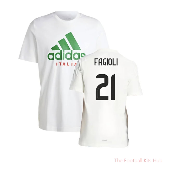 2024-2025 Italy DNA Graphic Tee (White) (FAGIOLI 21)
