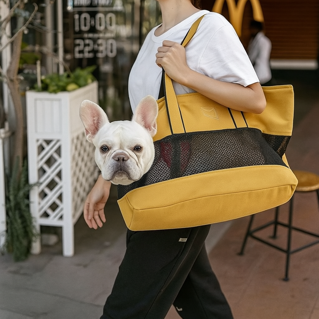 Cozy Aerofren French Bulldog Breathable Bag – Comfortable Dog Sling C...