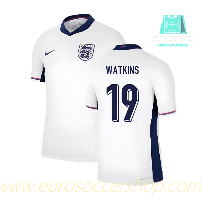 2024-2025 Season Premium Three Lions Home Kit (Watkins 19)