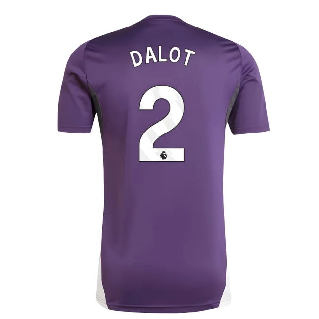 2025-20 Man Utd Official Training Soccer Jersey Dalot #2 L M S