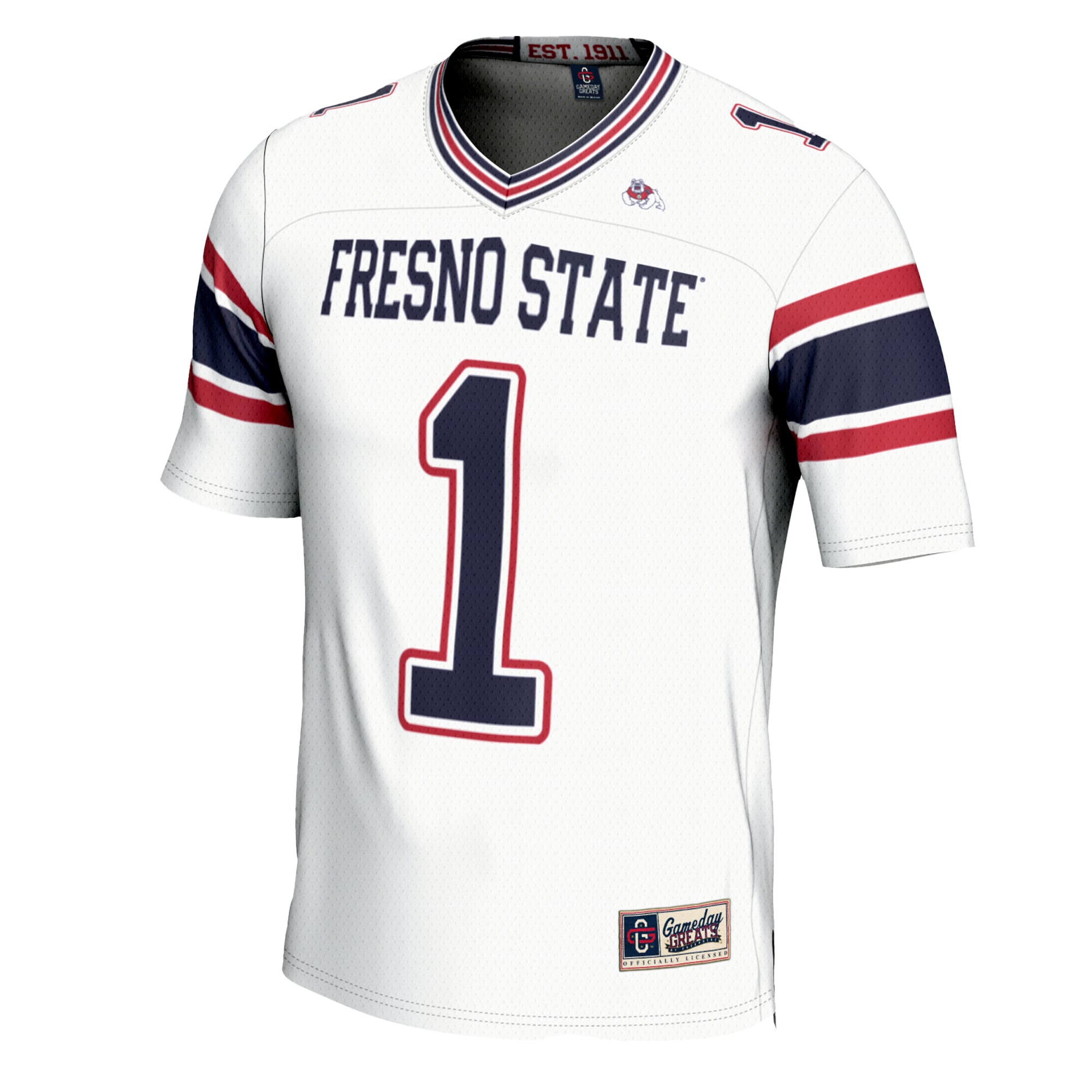 #1 Fresno State Bulldogs GameDay Greats 2026 Season Football Jersey?�C White