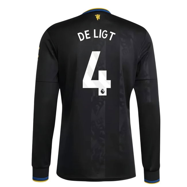 Fan Gear Football Man Utd Long Sleeve Third Shirt De Ligt #4 Ultra...