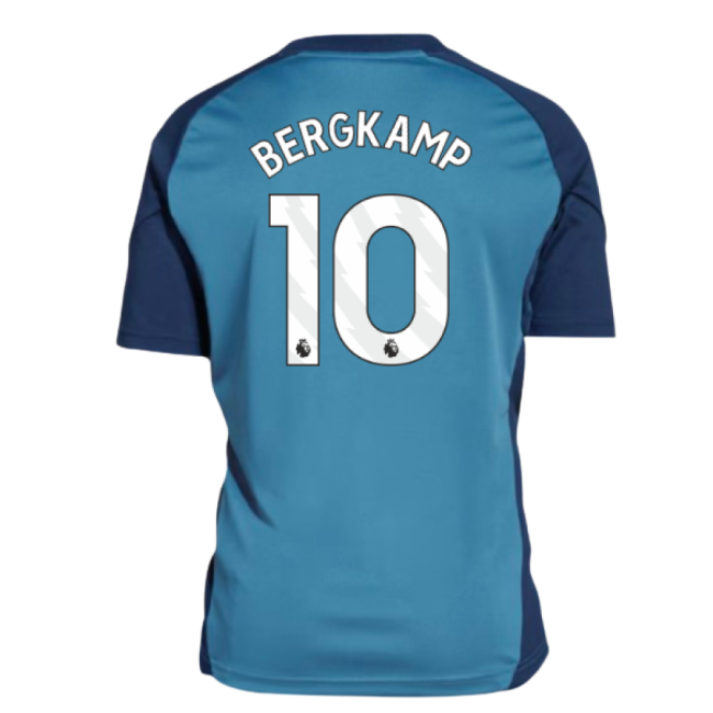 Kids Latest Arsenal Training Soccer Jersey 2025-2026 (Bergkamp 10) (1)