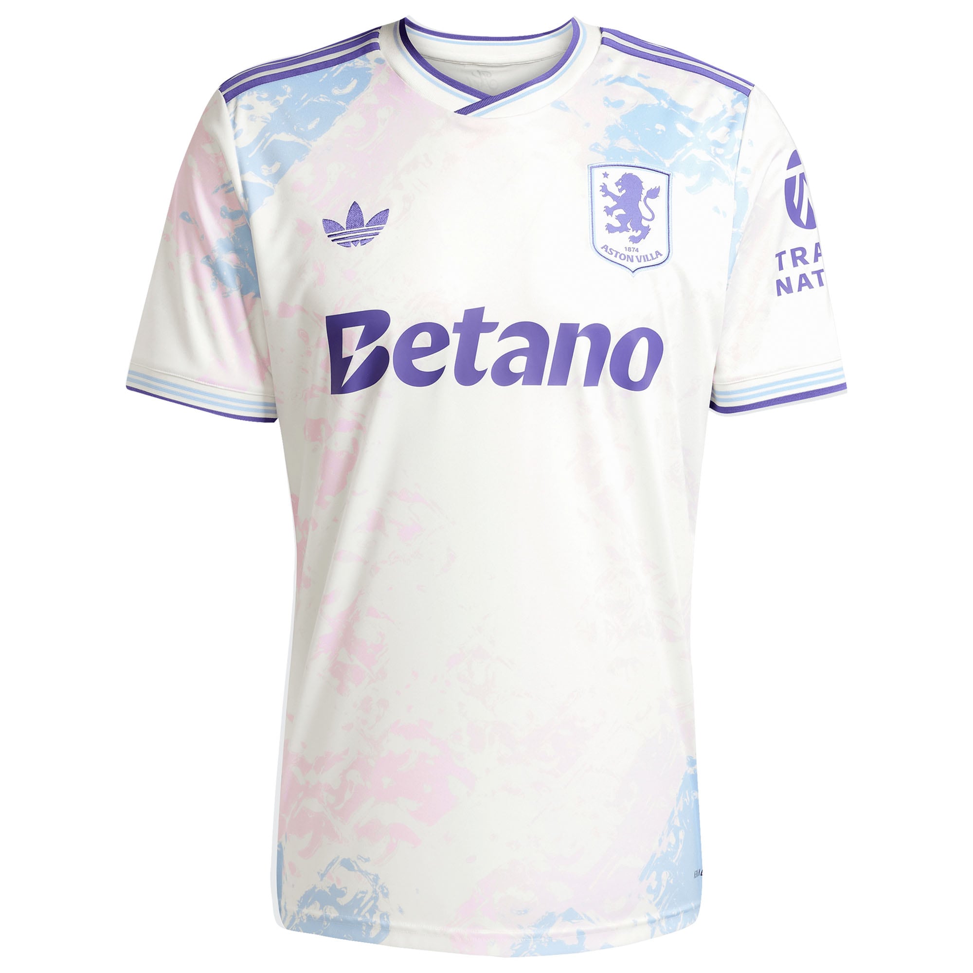 [SJH] Ollie Watkins Aston Villa Male 2025/26 Third Replica Player Jersey - White