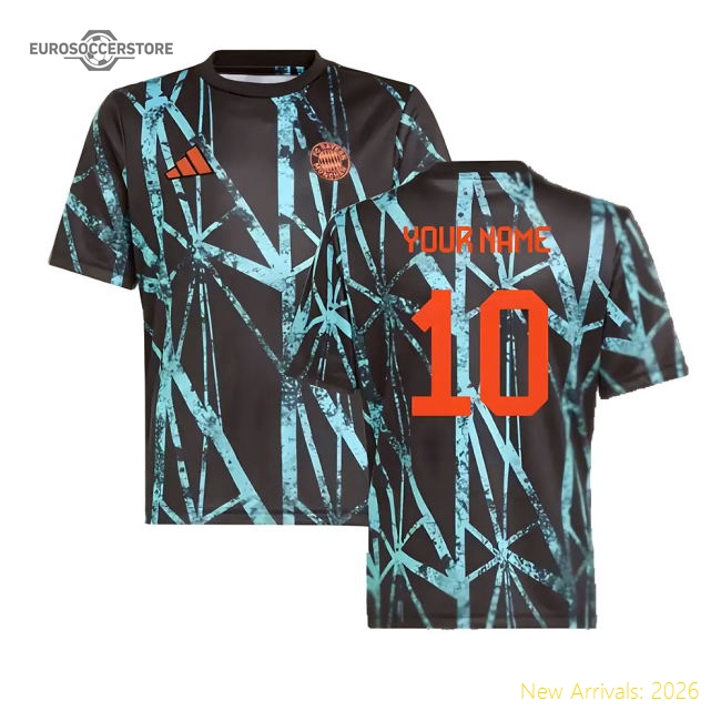 Genuine 2024-2025 Bayern Munich Pre-Match Shirt (Black) - Kids (Your