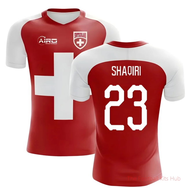 2025-2026 Switzerland Flag Concept Football Shirt (Shaqiri 23)