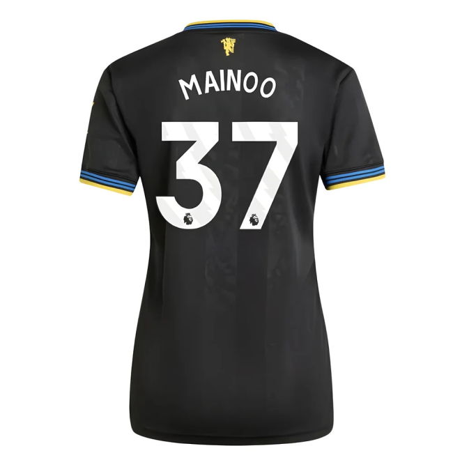Football Man Utd Third Shirt Womens Mainoo #37 Elite Performance E...