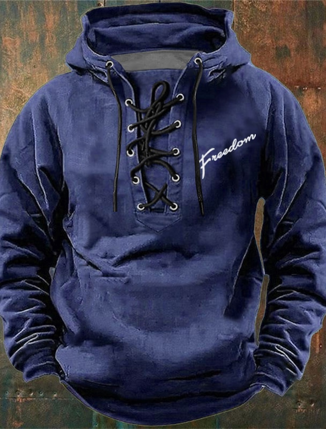 US America 250 Year Anniversary Men's American Flag Cross Hoodie