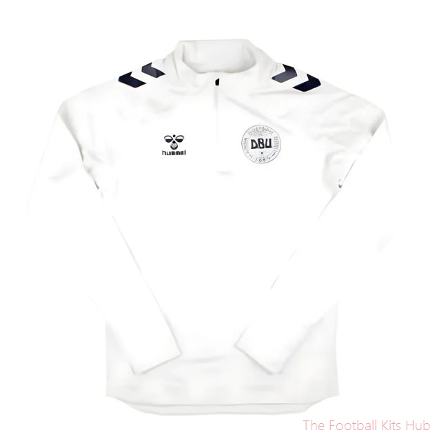 2024-2025 Denmark Pro Half Zip Sweat Top (White)