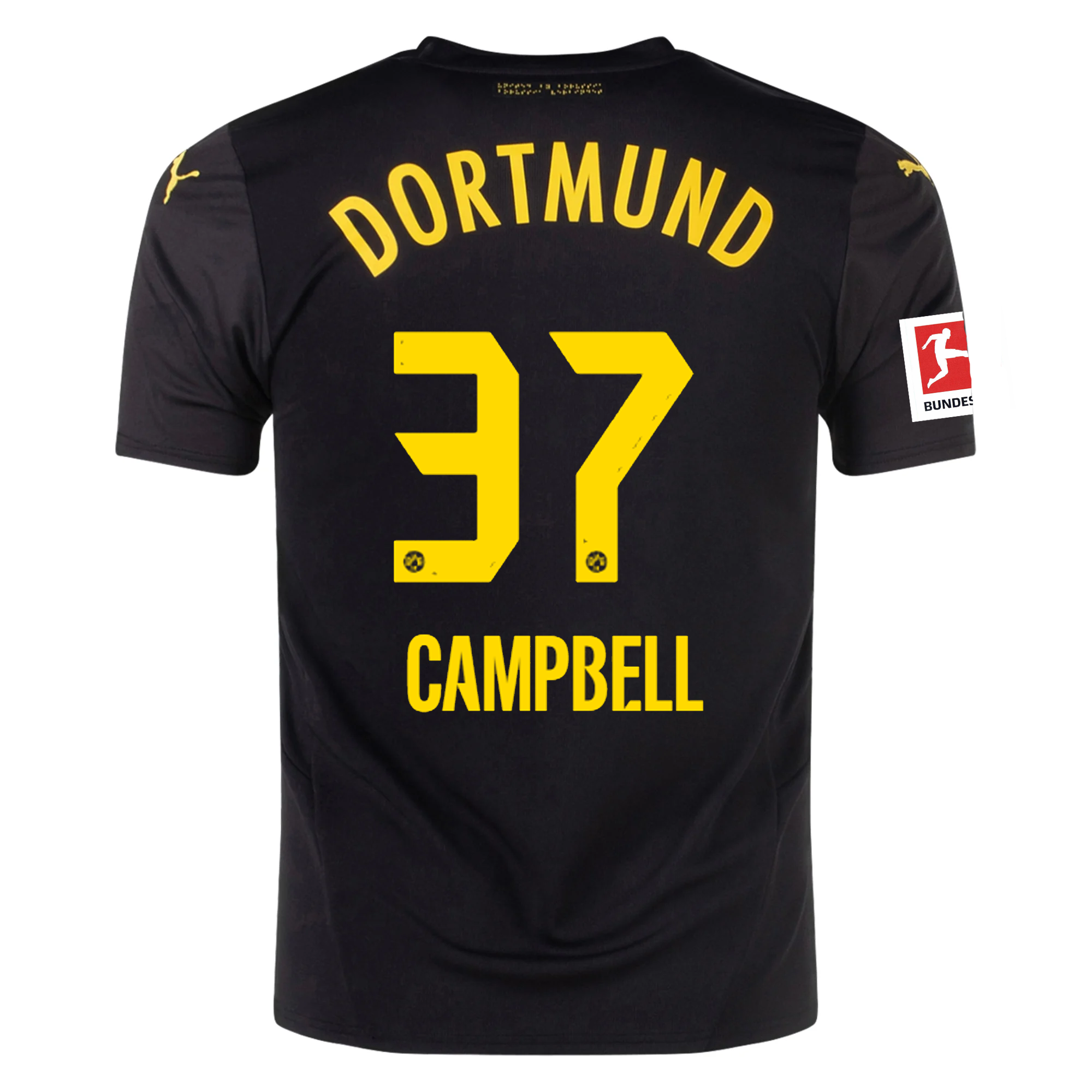 Borussia Dortmund Campbell 2024-2025 Bun Away Jersey – Authentic Shirt