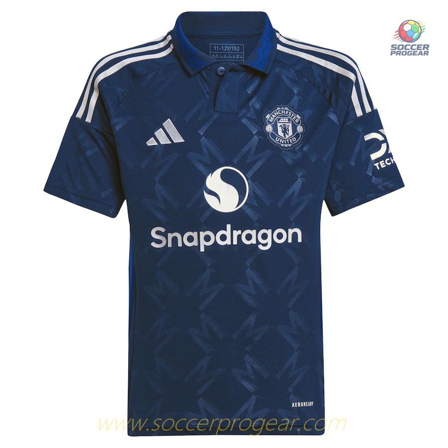 Manchester United Away Child Kit Soccer Shirt 2024-25 Edition