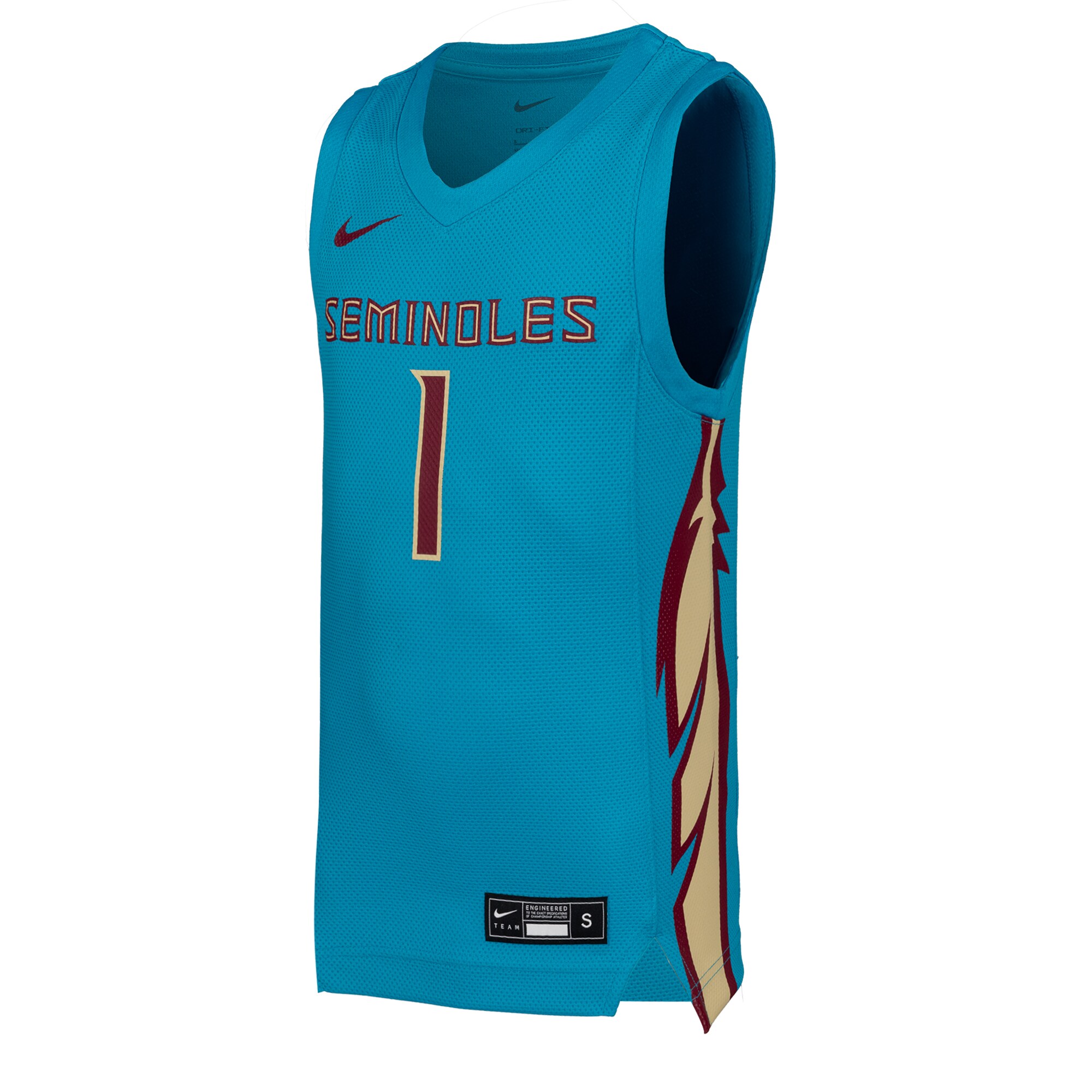 [DDG] Florida State Seminoles Youth Replica Basketball Jersey - Turquoise