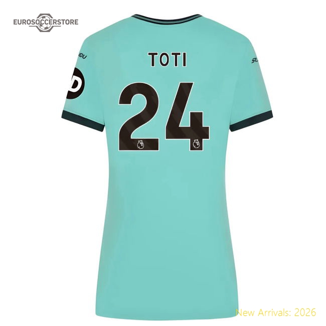 S Wolverhampton Wanderers Female 2025 Away Jersey Shirt Game Day For Football For Football Fans