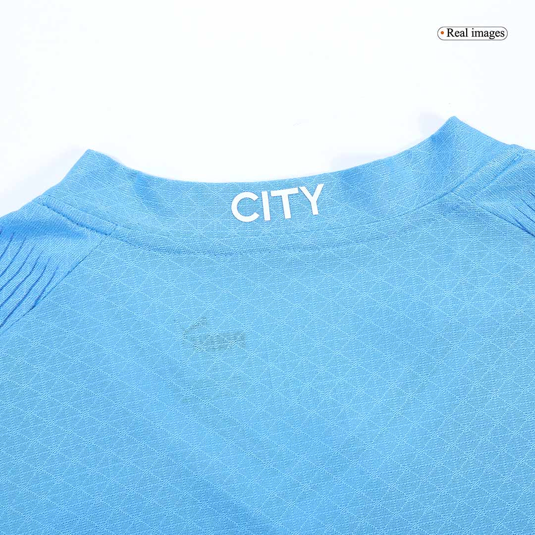Player Version Manchester City Home Soccer Jersey 2023/24Authentic Kit