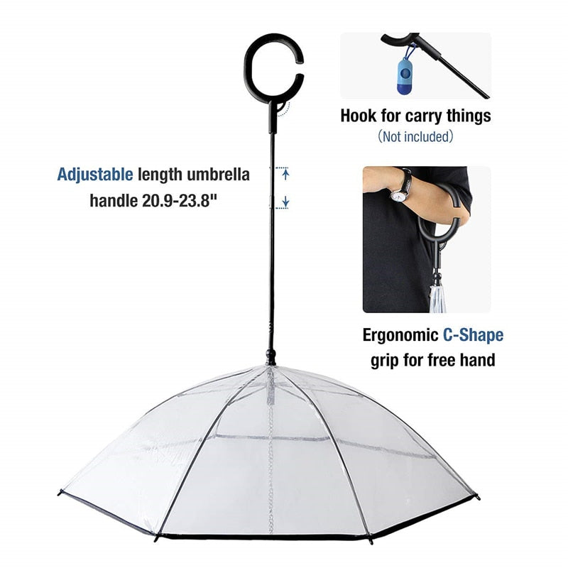 Culture-Inspired Rain Gear Walking Umbrella For French Bulldog for Fr...