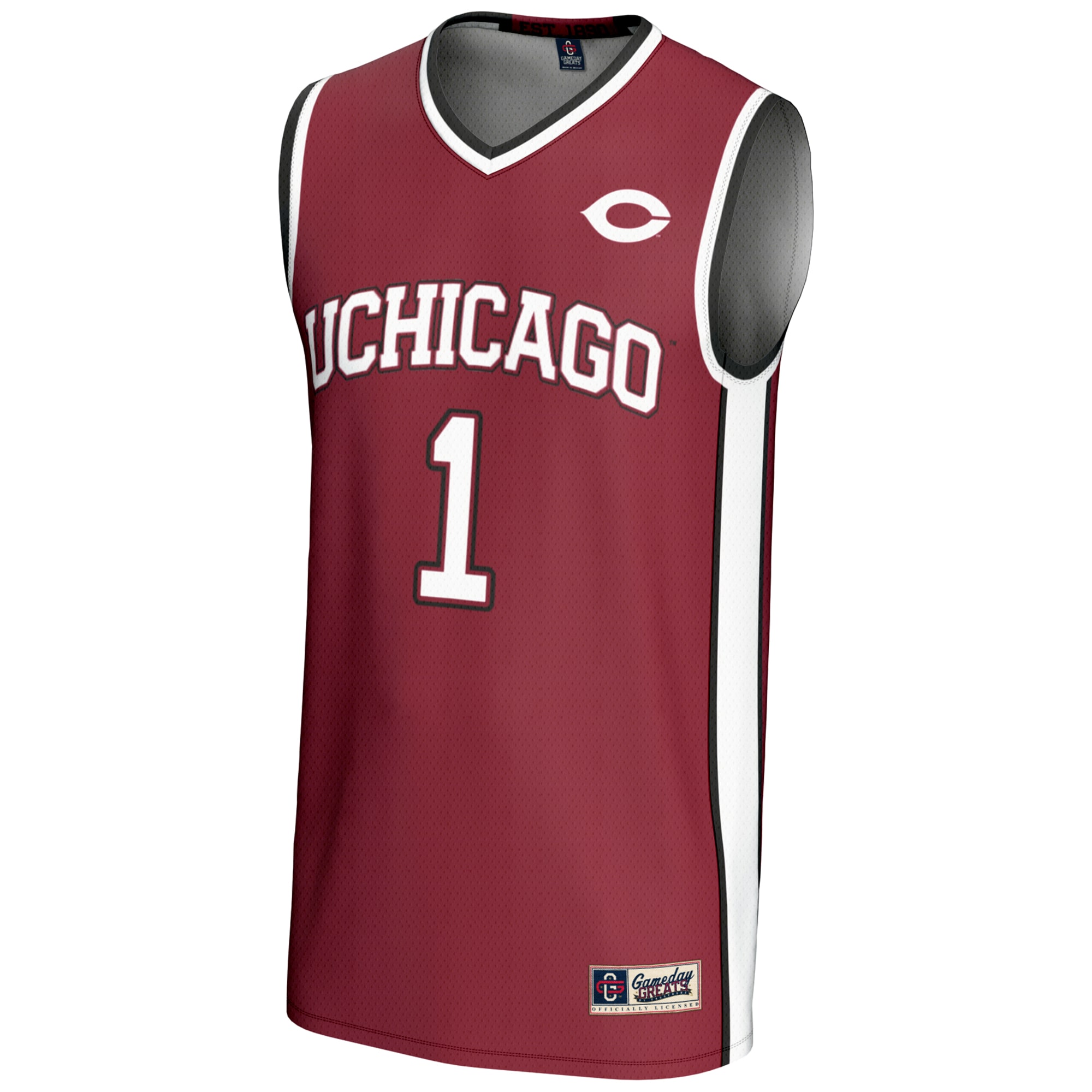 [DDG] UChicago Maroons GameDay Greats Lightweight Basketball Jersey - Maroon