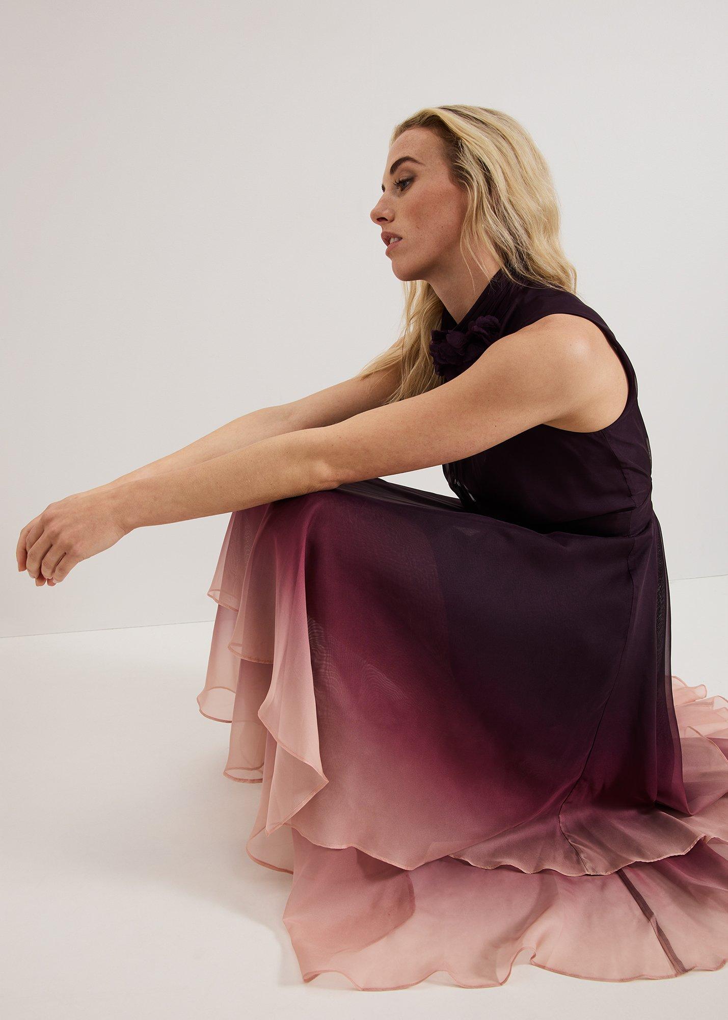 Maybel Ombre Corsage Chiffon Dres