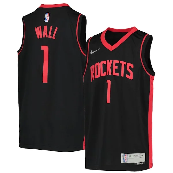 Elite John Wall HOU NBA Jersey - Black - Budget-Friendly