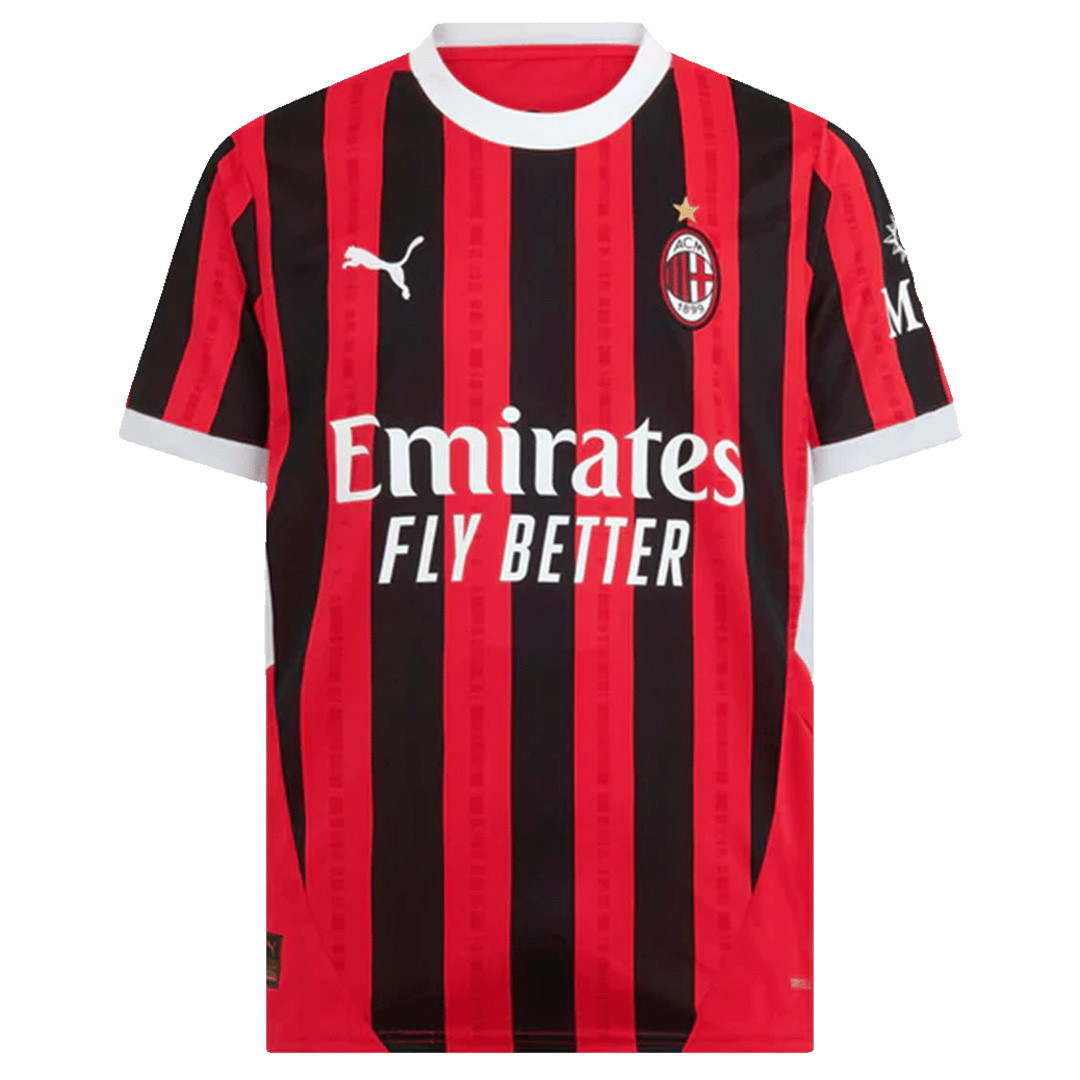 Quick Dry AC Milan 2425 Home Shirt RAFALEAO 10 - UCL Font